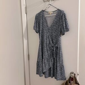 Blue floral dress
